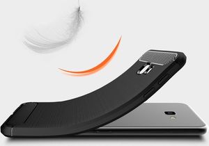 Hurtel Carbon Case elastyczne etui pokrowiec Samsung Galaxy J4 Plus 2018 J415 czarny uniwersalny 3
