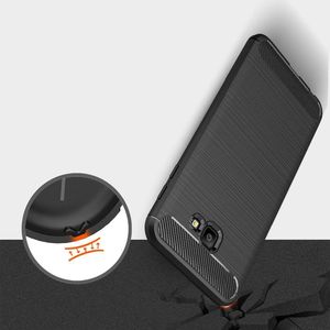 Hurtel Carbon Case elastyczne etui pokrowiec Samsung Galaxy J4 Plus 2018 J415 czarny uniwersalny 4