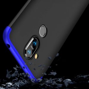 Hurtel 360 Protection etui na całą obudowę przód + tył Nokia 8.1 / Nokia X7 czarno-niebieski uniwersalny 3