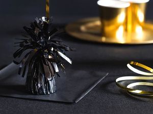 Party Deco Ciężarek do balonów, czarny, 7 cm, 130 g, 4 szt. uniwersalny 2