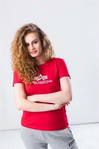 Alpha Industries Koszulka damska New Basic T WMN 328 Speed Red r. S 1