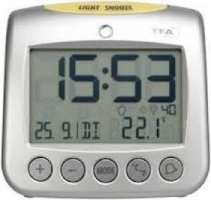 TFA 60.2514 Sonio radio controlled alarm clock with temp 1