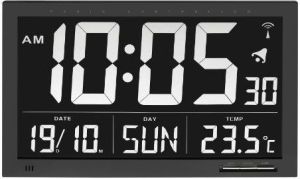 TFA Zegar elektroniczny z termometrem Wall Clock (60.4505) 1