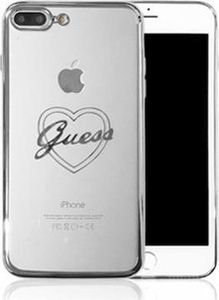 Guess Guess GUHCP7LTRHS iPhone 6/7/8 Plus silver/srebrny hardcase Signature Heart uniwersalny 1