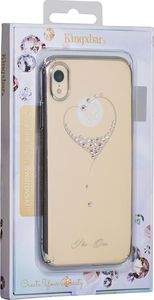 Kingxbar Kingxbar Wish Series etui ozdobione oryginalnymi Kryształami Swarovskiego iPhone XS / X złoty uniwersalny 12