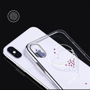 Kingxbar Kingxbar Wish Series etui ozdobione oryginalnymi Kryształami Swarovskiego iPhone XS / X złoty uniwersalny 6