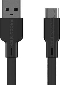 Kabel USB Proda USB-A - USB-C 1 m Czarny (proda_20190305172909) 1