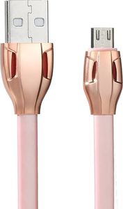 Kabel USB Remax USB-A - microUSB 1 m Różowy 1