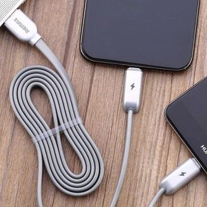 Kabel USB Remax USB-A - microUSB + Lightning 1 m Srebrny (1573-74475_20190322105539) 4