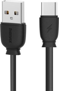 Kabel USB Remax USB-A - USB-C 1 m Czarny (31944) 1