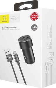 Ładowarka Baseus Enjoy Together 1x USB-A 2.4 A  (TZXLD-B01) 14