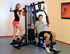 Christopeit Atlas treningowy Profi Center De Luxe czarny 2