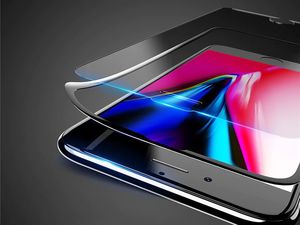 Rock Szkło hartowane Rock pełne full glue do Apple iPhone 6/7/8 czarne uniwersalny 4