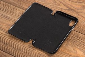 moVear Etui Skórzane slim Apple iPhone Xs / iPhone X czarne pokrowiec MOVEAR Standard 5
