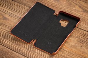 moVear Eleganckie Etui Samsung S9 SKÓRA z klapką Brązowy Galaxy G960F MOVEAR Standard 6