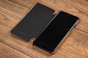 moVear Etui Samsung S9+ Brązowa SKÓRA Futerał Galaxy G965F Standard 7