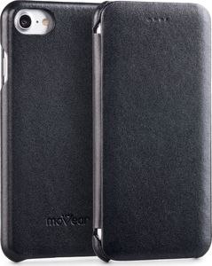 moVear Skórzane czarne etui Apple iPhone 7 iPhone 8 4.7" moVear Standard 1