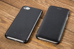 moVear Skórzane czarne etui Apple iPhone 7 iPhone 8 4.7" moVear Standard 8