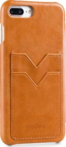 moVear Skórzane Etui z kieszonkami iPhone 8 Plus / 7 Plus jasnobrązowy pokrowiec moVear Standard 3