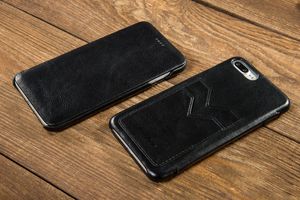 moVear Etui slim iPhone 8 Plus / 7 Plus 5.5" moVear Skórzane, czarne Standard 5