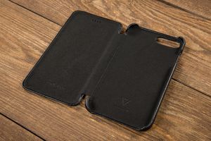 moVear Etui slim iPhone 8 Plus / 7 Plus 5.5" moVear Skórzane, czarne Standard 8