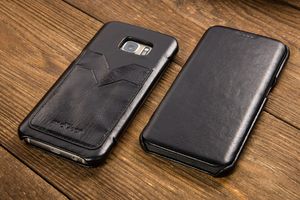 moVear Etui Samsung Galaxy S7 EDGE (G935F) MOVEAR Czarna SKÓRA Kieszonki na Karty Standard 8