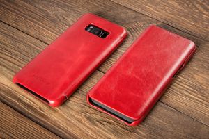 moVear Etui Galaxy S8 Czarwona SKÓRA na Samsung G950F MOVEAR Standard 6