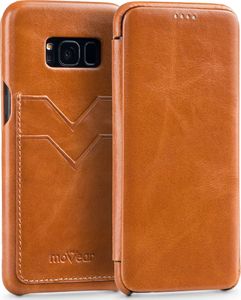 moVear MOVEAR Etui Samsung Galaxy S8 SKÓRA Brązowy G950F Kieszonka na kartę Standard 1