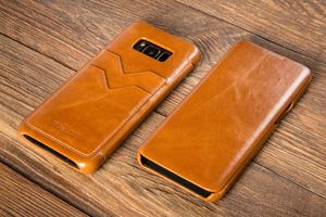 moVear MOVEAR Etui Samsung Galaxy S8 SKÓRA Brązowy G950F Kieszonka na kartę Standard 9