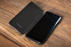 moVear MOVEAR Etui slim case Galaxy S8+ (Plus) Skóra CZARNE na Samsung G955F Standard 5