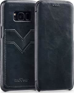 moVear Czarne Etui SKÓRA Samsung Galaxy S8+ Pokrowiec Kieszonki G955F Standard 1