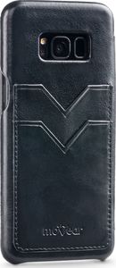 moVear Czarne Etui SKÓRA Samsung Galaxy S8+ Pokrowiec Kieszonki G955F Standard 3