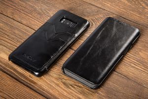 moVear Czarne Etui SKÓRA Samsung Galaxy S8+ Pokrowiec Kieszonki G955F Standard 9