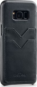 moVear MOVEAR Etui Galaxy S8+ (Plus) SKÓRA Pokrowiec Kieszonki Czarny Samsung G955F Standard 3
