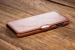 moVear Etui iPhone 8 Plus 7 Plus z brązowej skóry naturalnej MOVEAR flipSide S Standard 8