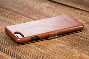 moVear Etui iPhone 8 Plus 7 Plus z brązowej skóry naturalnej MOVEAR flipSide S Standard 9
