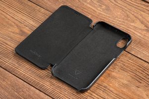 moVear Etui Skórzane slim Apple iPhone Xr czarne pokrowiec MOVEAR Standard 6