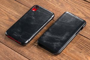 moVear Etui Skórzane slim Apple iPhone Xr czarne pokrowiec MOVEAR Standard 9