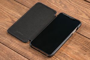 moVear Etui Skórzane slim Apple iPhone Xs MAX czarne pokrowiec MOVEAR Standard 8