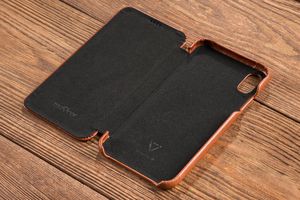 moVear Etui Skórzane slim Apple iPhone Xs MAX brązowy pokrowiec MOVEAR Standard 9