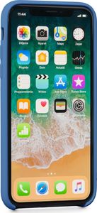 moVear Etui silikon iPhone Xs moVear silkyCase Szafirowy Niebieski Standard 2