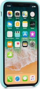 moVear Etui silikon iPhone X moVear silkyCase Miętowy Seledynowy Standard 2
