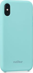 moVear Etui silikon iPhone X moVear silkyCase Miętowy Seledynowy Standard 3
