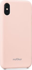 moVear Etui silikon iPhone X moVear silkyCase Pudrowy Różowy Standard 3