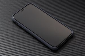 moVear Etui silikon iPhone X moVear silkyCase Grafitowy Niebieski Standard 6