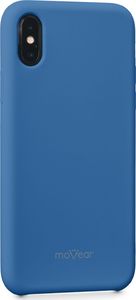 moVear Etui silikon iPhone X moVear silkyCase Szafirowy Niebieski Standard 3