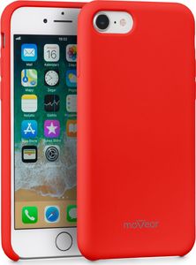 moVear MOVEAR Etui silikonowe iPhone 8 / 7 Czerwone silkyCase Standard 1