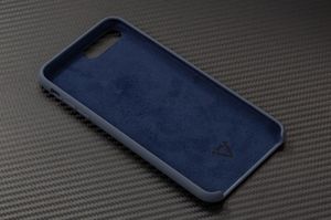 moVear MOVEAR Etui silikonowe iPhone 8/7 Plus Niebieski Grafit silkyCase Standard 6