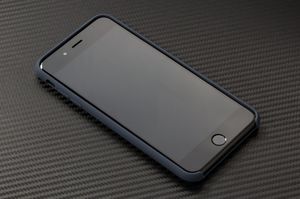 moVear MOVEAR Etui silikonowe iPhone 8/7 Plus Niebieski Grafit silkyCase Standard 7