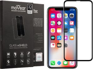 moVear MOVEAR Szkło Hartowane 3D PRO na iPhone Xs / X Cały Ekran Pyłoszczelne Full Glue Standard 1